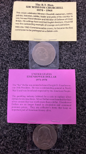 Winston Churchill And Eisenhauer Coins