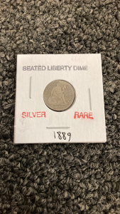 Rare Silver 1889 Seated Liberty Dime