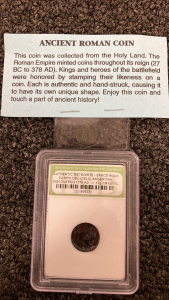 Meteorite And Ancient Roman Coin