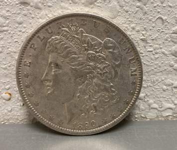 1890 Silver Morgan Dollar - Verified Authentic