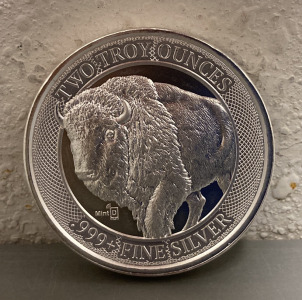 MintID 2 Troy Ounce .999 Fine Silver Round - Verified Authentic