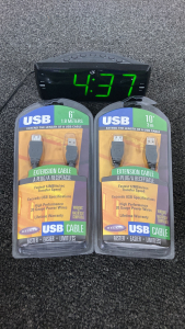 GPX Alarm Clock And USB Cables