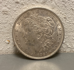 1921 Silver Morgan Dollar - Verified Authentic