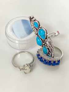 (3) Beautiful Rings and Gemstone