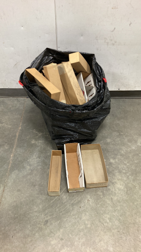 Bag Of Cardboard Merchandise Sorting Bins