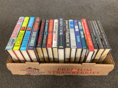Flat of Iris Johanson, Robin Cook, & Mary Higgens Clark Books