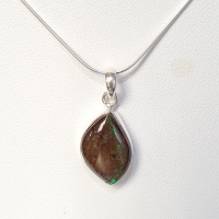 $300 Silver Ammolite Necklace