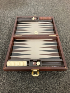 Vintage magnetic Travel Backgammon Board