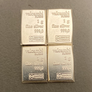 (4) Gram .999 Fine Silver Bars - Verified Authentic