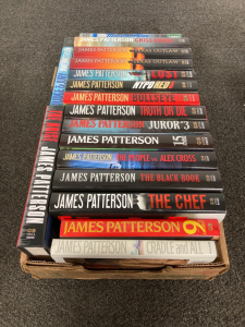 Flat of James Patterson Books