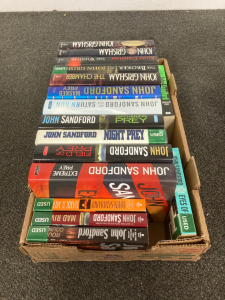 Flat of John Sandford & John Grisham Books