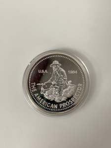 The American Prospector Troy Ounce Silver Round
