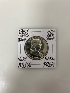 1958 Cameo Proof Jefferson Half Dollar