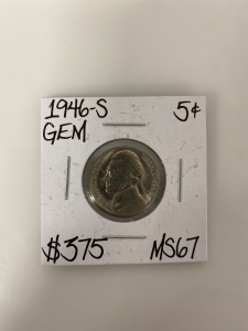 1946-S GEM Nickel