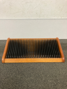Vintage Wooden Record Organizer