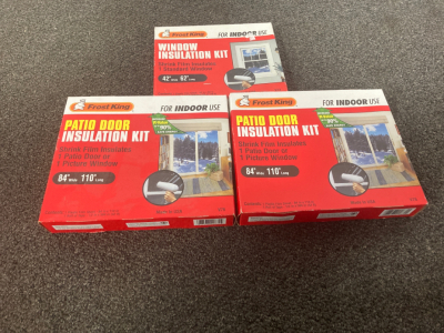 Patio door insulation kit