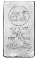 100 oz Silvertowne Silver Bar