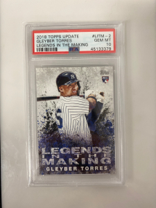 Graded 2018 Topps Update Gleyber Torres Card