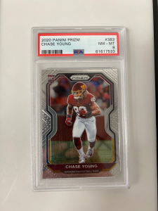 Graded 2020 Panini Prizm Chase Young Card