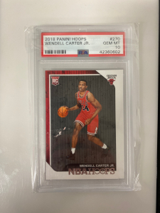 Graded 2018 Panini Hoops Wendell Carter Jr.