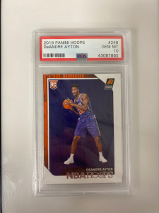 Graded 2018 Panini Hoops DeAndre Ayton Card