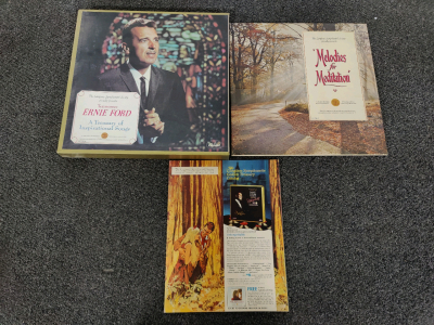 Ernie Ford Inspirational Songs Vinyls, Melodies for Meditation Vinyl, and Vinyl Golden Treasury Catalog