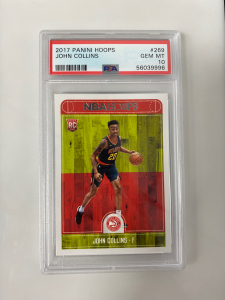 Graded 2017 Panini Hoops John Collins Card