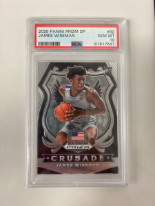 Graded 2020 Panini James Wiseman Card