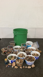 5 Gallon Bucket Of Collected Rocks