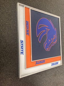 Boise state wall decoration