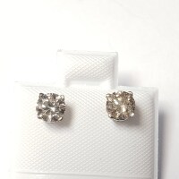 $2890 14K Diamond (0.8Ct,I1-2,Light Brown) Earrings