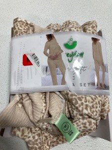 Women&rsquo;s Clothes Size Medium: (3) Lounge Sets-(1) Dark Cheetah Print, (1) Tan Cheetah Print, (1) Disney, (1) Pajama Set