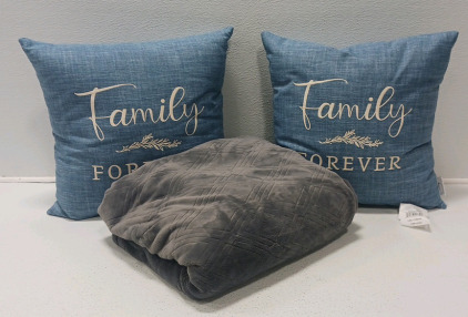 (2) "Family Forever" And Eco Soft Blanket