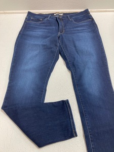 Women&rsquo;s Clothes Size 14: (3) Blue Jeans - Various Washes, Black Fleece-Lined Pants, (2) Black Jeans