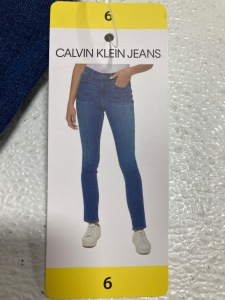 Women’s Clothes Size 6: Blue Jeans, Black Fleece-Lined Pants, Brown Jeans, Purple Jeans, Black Jeans