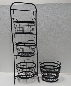 Basket Stand With (5) Baskets