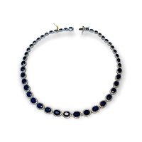 $30,765 Value, 14K Sapphire & Diamond Necklace