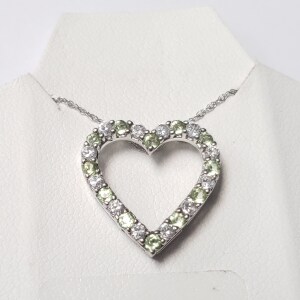 $200 Silver Peridot 19" Necklace