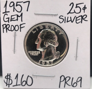 1957 PR69 Gem Proof Silver Quarter