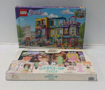 Lego Friends Main Street Building And Story Magic Wooden Dress-Up Dolls