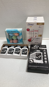 (3) Box of 4 Dove Deodorant, (9) Degree UltraClear Deodorant, Bath Bombs