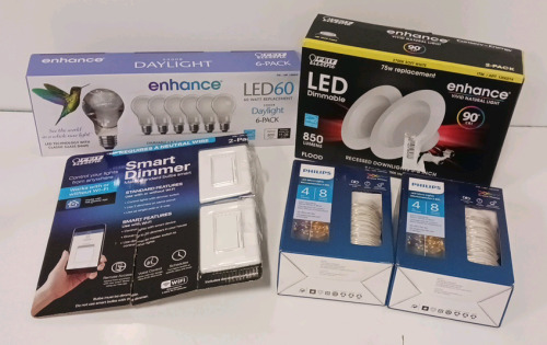 LED Recessed Light Replacements, LED Light Bulbs, Smart Dimmers And Philips Micro Lights