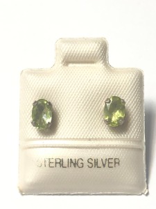 $160 Silver Peridot Earrings