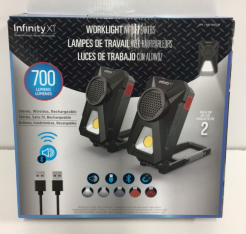 Infinity X1 700 Lumens Worklight With Bluetooth Speakers