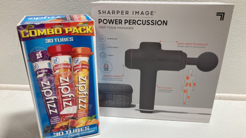 Sharper Image Deep Tissue Massager, ZipFizz Variety Pack