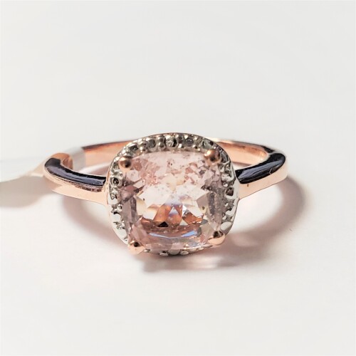 $400 Silver Morganite Ring