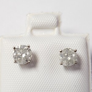 $2765 14K Diamond (0.8Ct,I2-3,G-H) Earrings