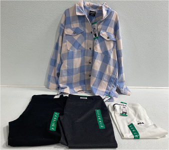 (2) Pairs Of Dress Pants, FIlA T-Shirt, Sweater Shirt