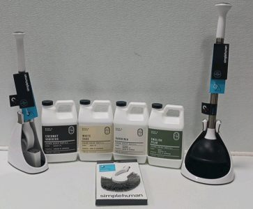 Hand Soap Refills And Simple Human Plunger With Toilet Brush