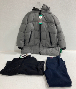 DNKY Jacket, Fleece Shirt Jacket, Jeans